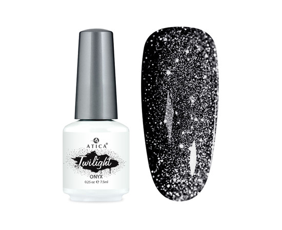 Зображення 4 Гель лак світловідбивний Atica Twilight TW03 Onyx, 8 мл, Об'єм (мл, г): 8, Колір: 03