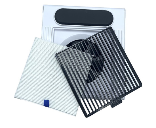 Зображення 4 Манікюрна настільна витяжка на 1 гвинт з НЕРА-фільтром BQ 858-1 80 Вт, Біла, Колір: білий