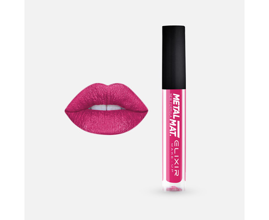Изображение 2 Помада для губ жидкая матовая Elixir Metal Matte 335 Fuchsia, 5.5 г, Объем (мл, г): 5.5, Цвет: 335