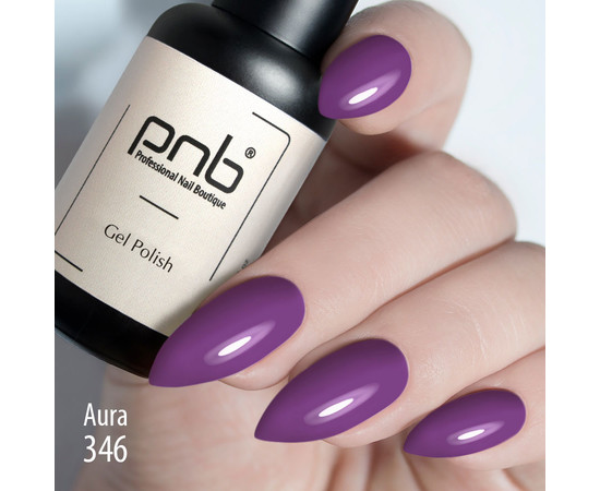 Зображення 3 Гель-лак для нігтів PNB 346 Aura, purple, 8 мл