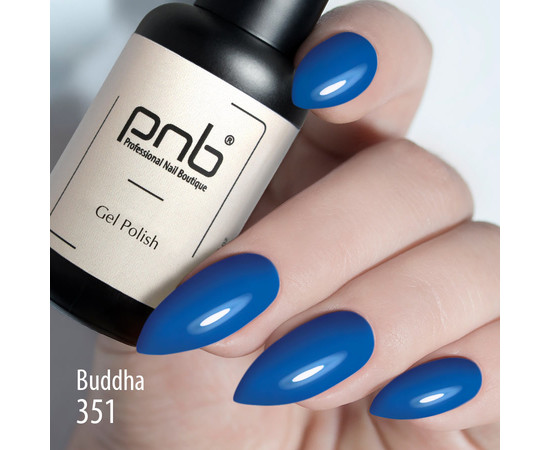 Изображение 3 Гель-лак для ногтей PNB 351 Buddha, blue, 8 мл
