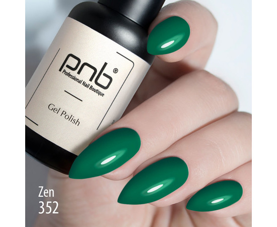 Зображення 3 Гель-лак для нігтів PNB 352 Zen, green, 8 мл