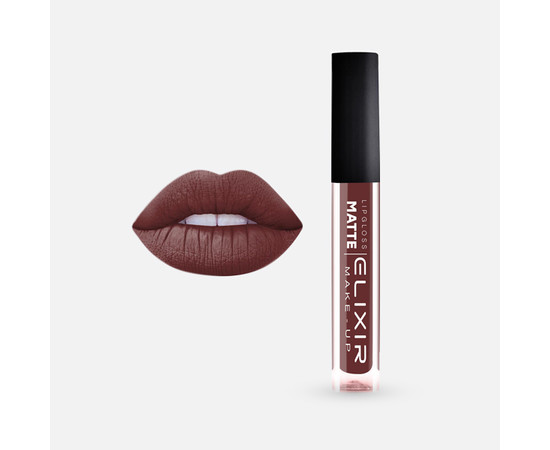 Зображення 2 Помада для губ рідка матова Elixir Liquid Lip Matte 403 Red Cherrywood, 5.5 г, Об'єм (мл, г): 5.5, Колір: 403