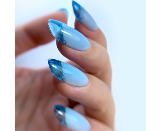 Зображення 3 Гель вітражний PNB Strong Iron Gel Crystal Blue, 8 мл, Об'єм (мл, г): 8, Колір: Blue