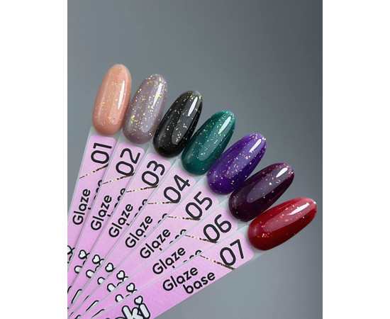 Изображение 3 База для гель-лака Toki-Toki Glaze Base GL01 бежевый, 5 мл, Объем (мл, г): 5, Цвет: GL01