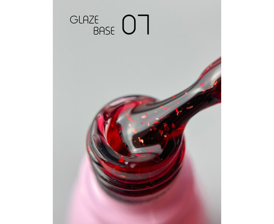 Изображение 2 База для гель-лака Toki-Toki Glaze Base GL07 красный, 5 мл, Объем (мл, г): 5, Цвет: GL07