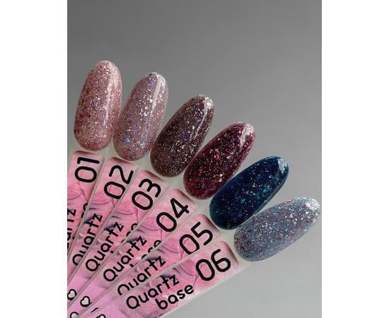 Зображення 3 База для гель-лака Toki-Toki Quartz Base QR06, 5 мл, Об'єм (мл, г): 5, Колір: 6