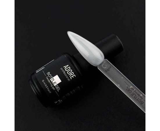 Зображення 2 Гель камуфлирующий Adore Professional Bottle Gel Milky для укрепления ногтей, молочный, 15 мл, Об'єм (мл, г): 15, Колір: Milky