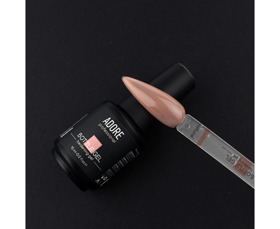 Зображення 2 Гель камуфлирующий Adore Professional Bottle Gel Natural для укрепления ногтей, натуральный, 15 мл, Об'єм (мл, г): 15, Колір: Natural