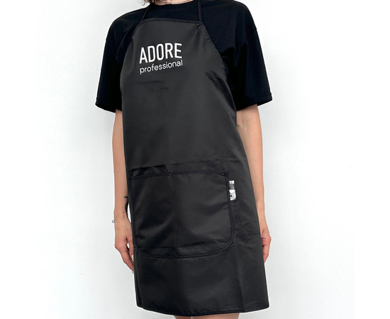 Зображення 2 Фартух фірмовий для майстра манікюру Adore Professional, чорний