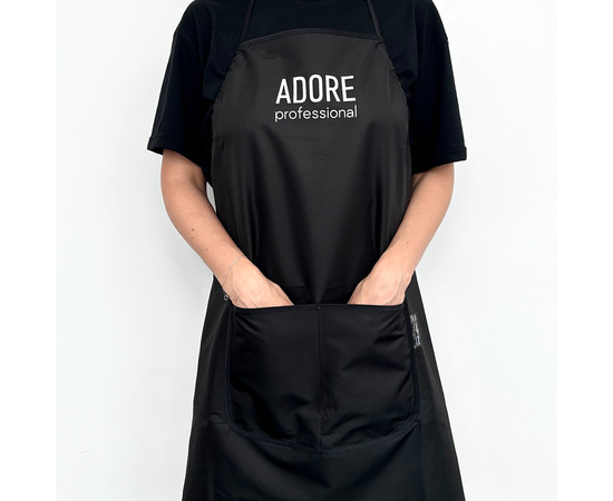 Зображення 3 Фартух фірмовий для майстра манікюру Adore Professional, чорний