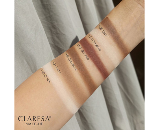 Зображення 2 Тіні для повік Claresa Solo Eyeshadow 105 Cola, 1.2 г, Об'єм (мл, г): 1.2, Колір: 105