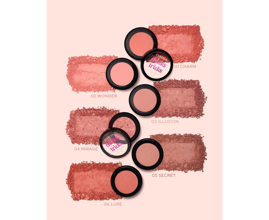 Изображение 2 Румяна для лица Claresa Cheeks Tricks 04 Secret, 4 г, Объем (мл, г): 4, Цвет: 05