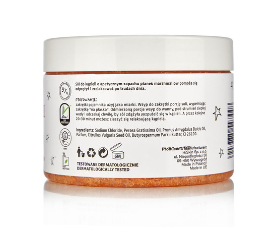 Зображення 2 Сіль для ванни HiSkin Crazy Body Marshmallow, 300 г