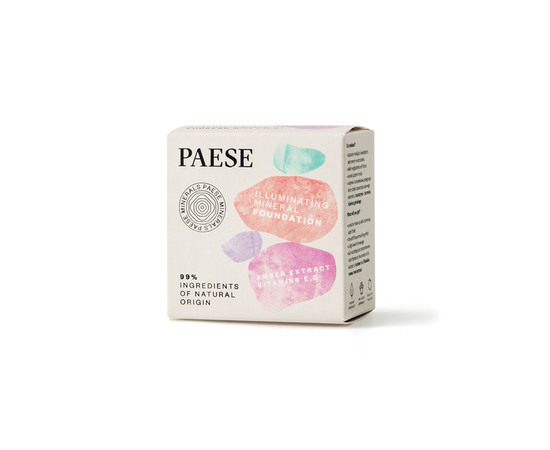 Зображення 3 Розсипчаста пудра для обличчя Paese Illuminating Mineral Foundation 202W Natural, 7 г, Об'єм (мл, г): 7, Колір: 202W