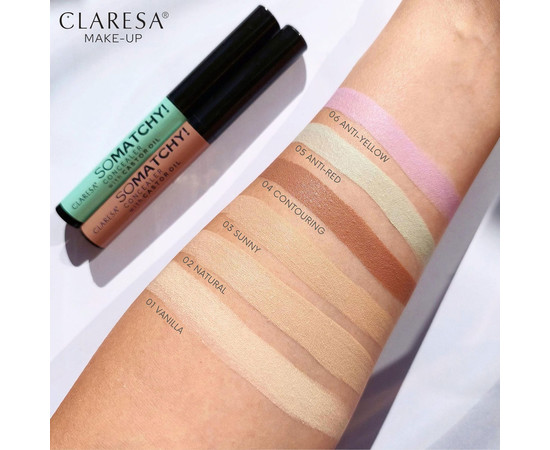 Изображение 2 Консилер-стик для лица Claresa So Matchy! Concealer 06 Anti-Yellow, 3 г, Объем (мл, г): 3, Цвет: 06