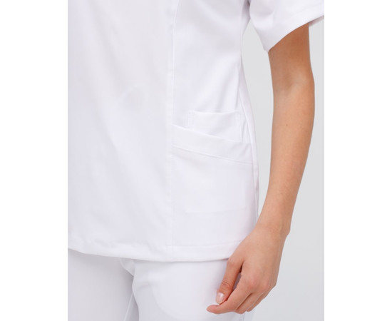 Зображення 5 Медичний костюм жіночий Аризона білий р. 46, "БІЛИЙ ХАЛАТ" 468-324-924, Розмір: 46, Цвет: білий