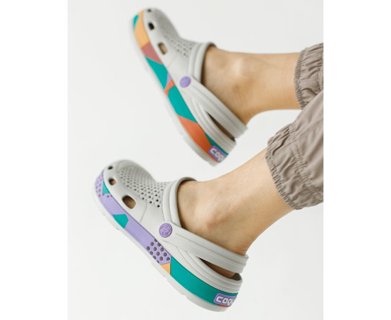 Зображення 8 Взуття медичне Coqui Lindo сірий з абстракцією р. 39, "БІЛИЙ ХАЛАТ" 394-328-758, Розмір: 39, Цвет: сірий з абстракцією