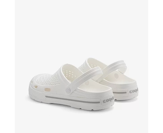 Зображення 2 Взуття медичне Coqui Lindo білий (сіра смужка) р. 43, "БІЛИЙ ХАЛАТ" 394-366-864, Розмір: 43, Цвет: білий сіра смужка