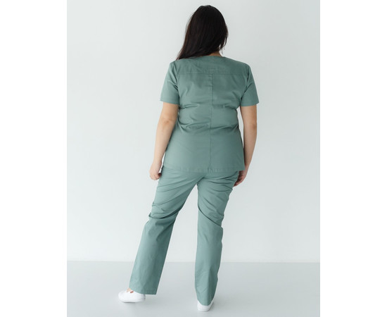 Зображення 2 Медичний костюм жіночий Топаз оливковий +SIZE р. 56, "БІЛИЙ ХАЛАТ" 362-327-705, Розмір: 56, Цвет: оливковий
