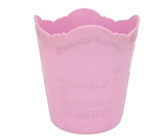 Зображення 2 Підставка склянка кругла для пензликів, пилок та манікюрних інструментів "Ейфелева вежа", бузковий 110x100 мм