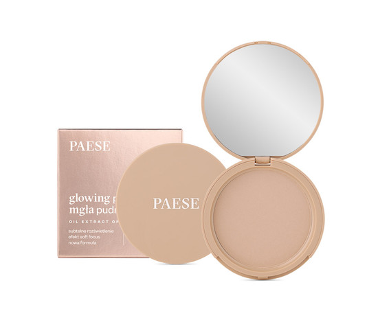 Зображення 4 Пудра компактна для обличчя Paese Glowing Powder 12 Natural Beige, 10 г, Об'єм (мл, г): 10, Колір: 12