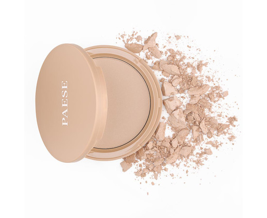 Зображення 3 Пудра компактна для обличчя Paese Glowing Powder 12 Natural Beige, 10 г, Об'єм (мл, г): 10, Колір: 12