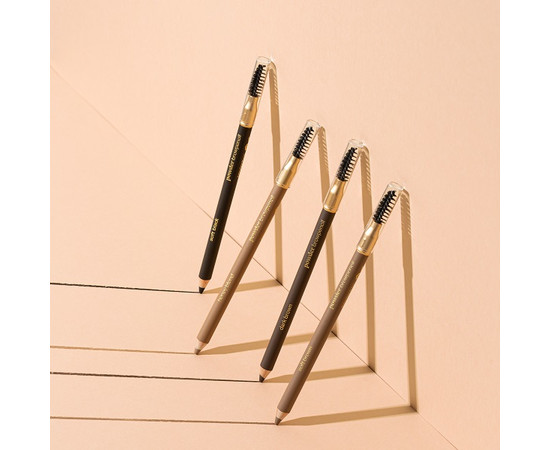 Изображение 5 Карандаш для бровей пудровый со щеточкой Paese Powder Browpencil Soft Black, 1.19 г, Объем (мл, г): 1.19, Цвет: Soft Black