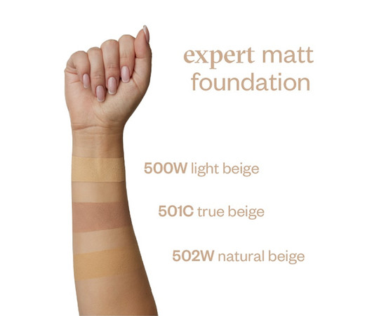 Зображення 3 Тонуючий 3в1 мус для обличчя Paese Expert Matte Foundation 502W Natural Beige, 30 мл, Об'єм (мл, г): 30, Колір: 502W