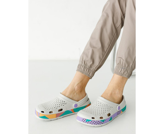 Зображення 6 Взуття медичне Coqui Lindo сірий з абстракцією р. 39, "БІЛИЙ ХАЛАТ" 394-328-758, Розмір: 39, Цвет: сірий з абстракцією