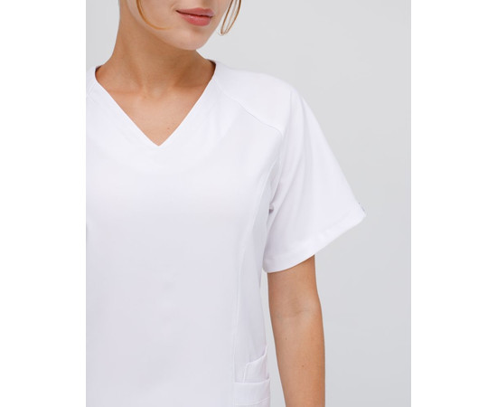 Зображення 3 Медичний костюм жіночий Аризона білий р. 42, "БІЛИЙ ХАЛАТ" 468-324-924, Розмір: 42, Цвет: білий