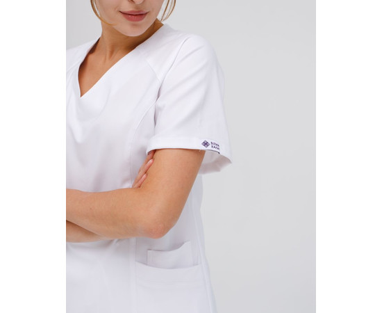 Зображення 4 Медичний костюм жіночий Аризона білий р. 42, "БІЛИЙ ХАЛАТ" 468-324-924, Розмір: 42, Цвет: білий