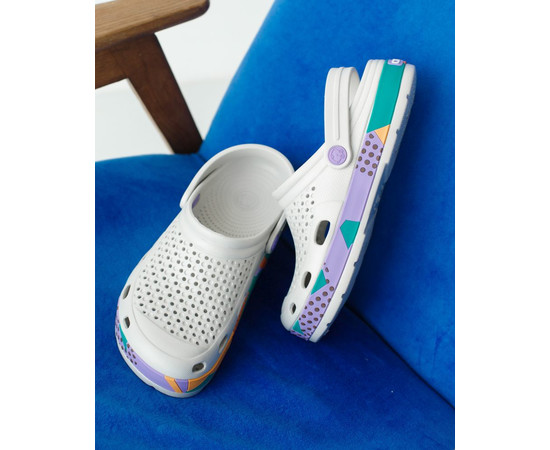 Зображення 5 Взуття медичне Coqui Lindo сірий з абстракцією р. 39, "БІЛИЙ ХАЛАТ" 394-328-758, Розмір: 39, Цвет: сірий з абстракцією