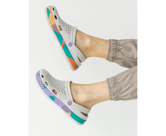 Зображення 7 Взуття медичне Coqui Lindo сірий з абстракцією р. 38, "БІЛИЙ ХАЛАТ" 394-328-758, Розмір: 38, Цвет: сірий з абстракцією