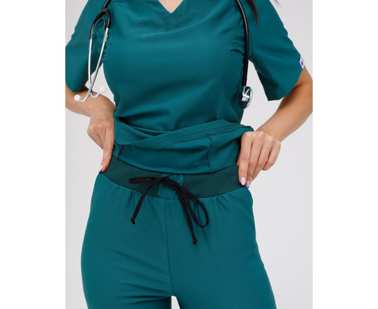 Изображение 4 Медицинский женский костюм Аризона зеленый р. 44, "БЕЛЫЙ ХАЛАТ" 468-350-924, Размер: 44, Цвет: зеленый
