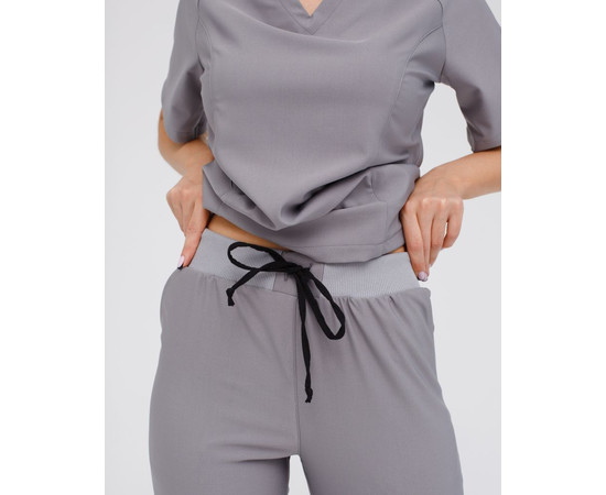 Изображение 5 Медицинский женский костюм Аризона серый р. 46, "БЕЛЫЙ ХАЛАТ" 468-328-924, Размер: 46, Цвет: серый