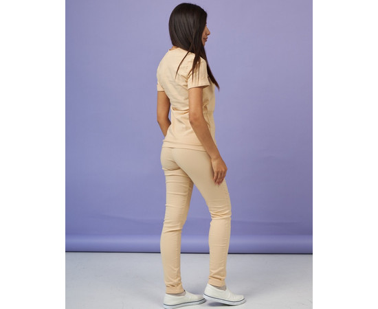 Зображення 2 Медичний костюм жіночий Марсель бежевий р. 40, "БІЛИЙ ХАЛАТ" 383-367-708, Розмір: 40, Цвет: бежевый