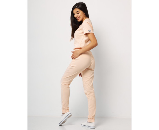 Зображення 2 Медичний костюм жіночий Марсель персиковий р. 42, "БІЛИЙ ХАЛАТ" 383-338-708, Розмір: 42, Цвет: персиковий