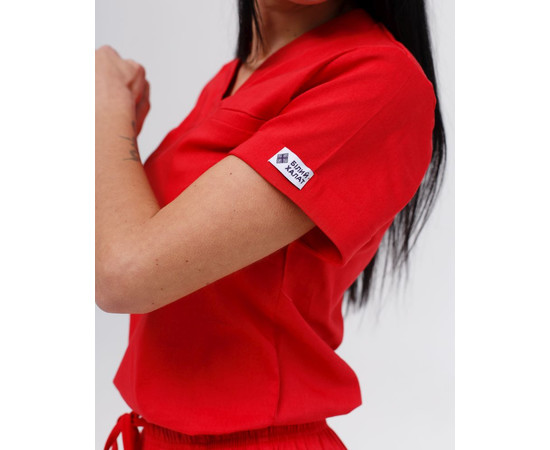 Зображення 5 Медичний костюм жіночий Марсель червоний р. 50, "БІЛИЙ ХАЛАТ" 383-434-708, Розмір: 50, Цвет: червоний