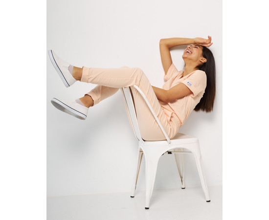 Зображення 3 Медичний костюм жіночий Марсель персиковий р. 46, "БІЛИЙ ХАЛАТ" 383-338-708, Розмір: 46, Цвет: персиковий