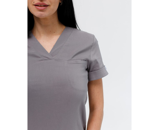 Зображення 4 Медичний костюм жіночий Марсель сірий р. 44, "БІЛИЙ ХАЛАТ" 383-328-708, Розмір: 44, Цвет: сірий