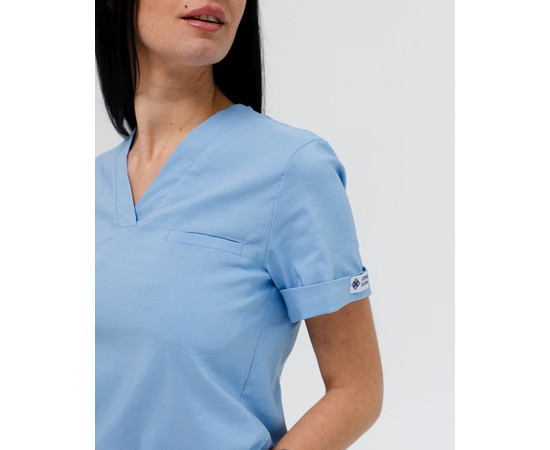Зображення 3 Медичний костюм жіночий Марсель блакитний р. 54, "БІЛИЙ ХАЛАТ" 383-333-708, Розмір: 54, Цвет: блакитний