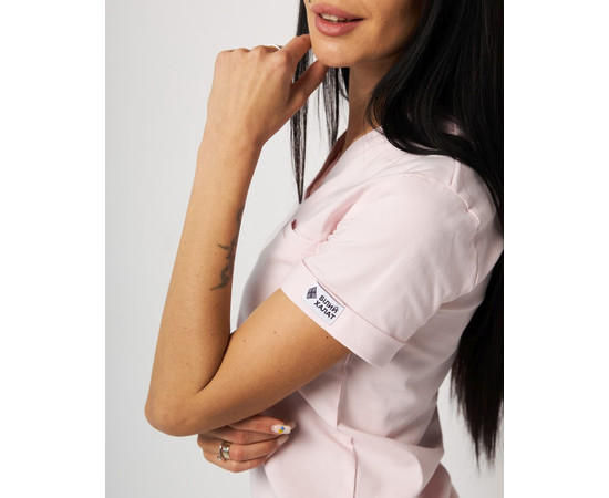 Зображення 5 Медичний костюм жіночий Марсель пудровий р. 48, "БІЛИЙ ХАЛАТ" 383-374-708, Розмір: 48, Цвет: пудровий