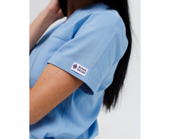 Зображення 4 Медичний костюм жіночий Марсель блакитний р. 46, "БІЛИЙ ХАЛАТ" 383-333-708, Розмір: 46, Цвет: блакитний