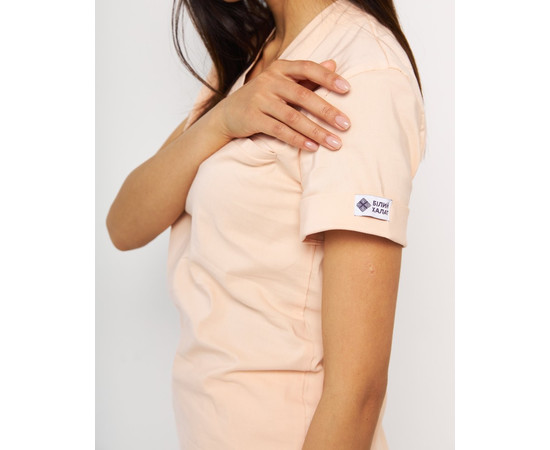 Зображення 5 Медичний костюм жіночий Марсель персиковий р. 48, "БІЛИЙ ХАЛАТ" 383-338-708, Розмір: 48, Цвет: персиковий