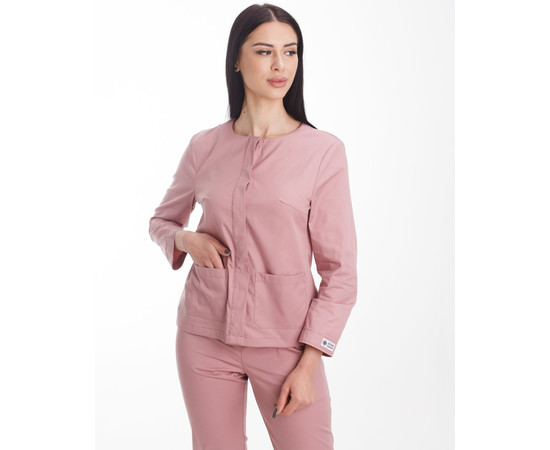 Зображення 3 Медичний костюм жіночий Жаклін попелясто-рожевий р. 44, "БІЛИЙ ХАЛАТ" 440-429-677, Розмір: 44, Цвет: попелясто-рожевий