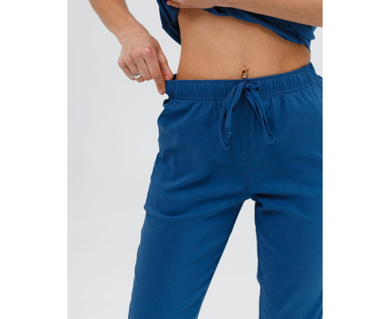 Изображение 6 Медицинский костюм женский Марсель синий р. 52, "БЕЛЫЙ ХАЛАТ" 383-322-708, Размер: 52, Цвет: синий