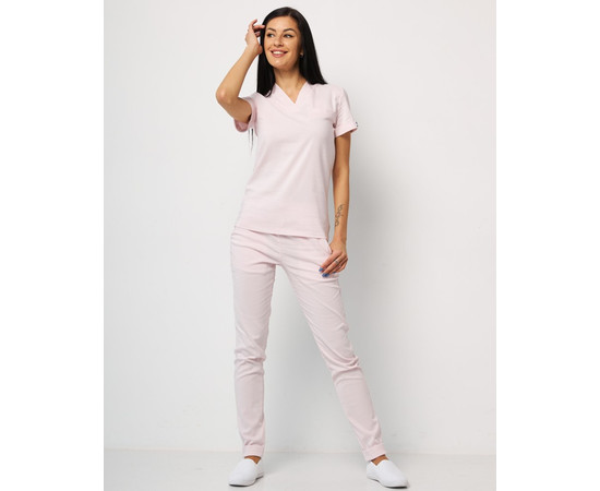 Зображення 7 Медичний костюм жіночий Марсель пудровий р. 46, "БІЛИЙ ХАЛАТ" 383-374-708, Розмір: 46, Цвет: пудровий