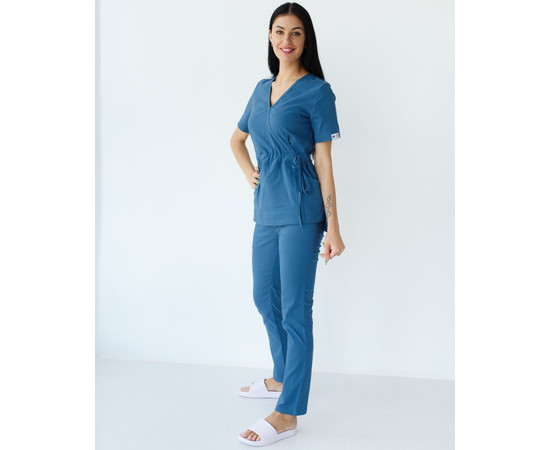 Зображення 8 Медичний костюм жіночий Ріо синій р. 48, "БІЛИЙ ХАЛАТ" 135-322-707, Розмір: 48, Цвет: синий