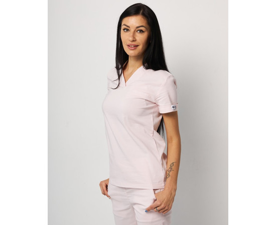 Зображення 9 Медичний костюм жіночий Марсель пудровий р. 46, "БІЛИЙ ХАЛАТ" 383-374-708, Розмір: 46, Цвет: пудровий